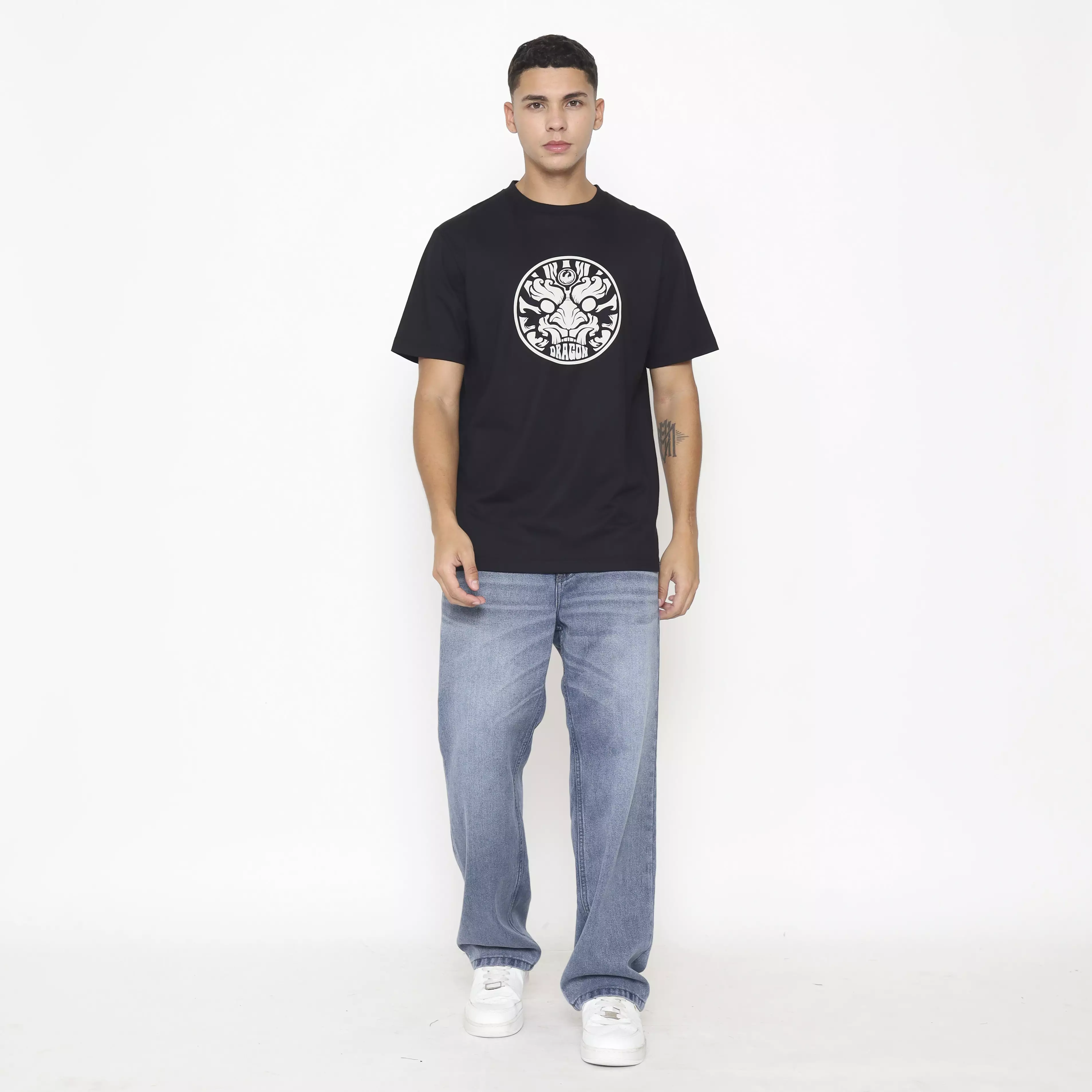 Dragon Kaos lengan pendek Pria Elbraman Planet Surf