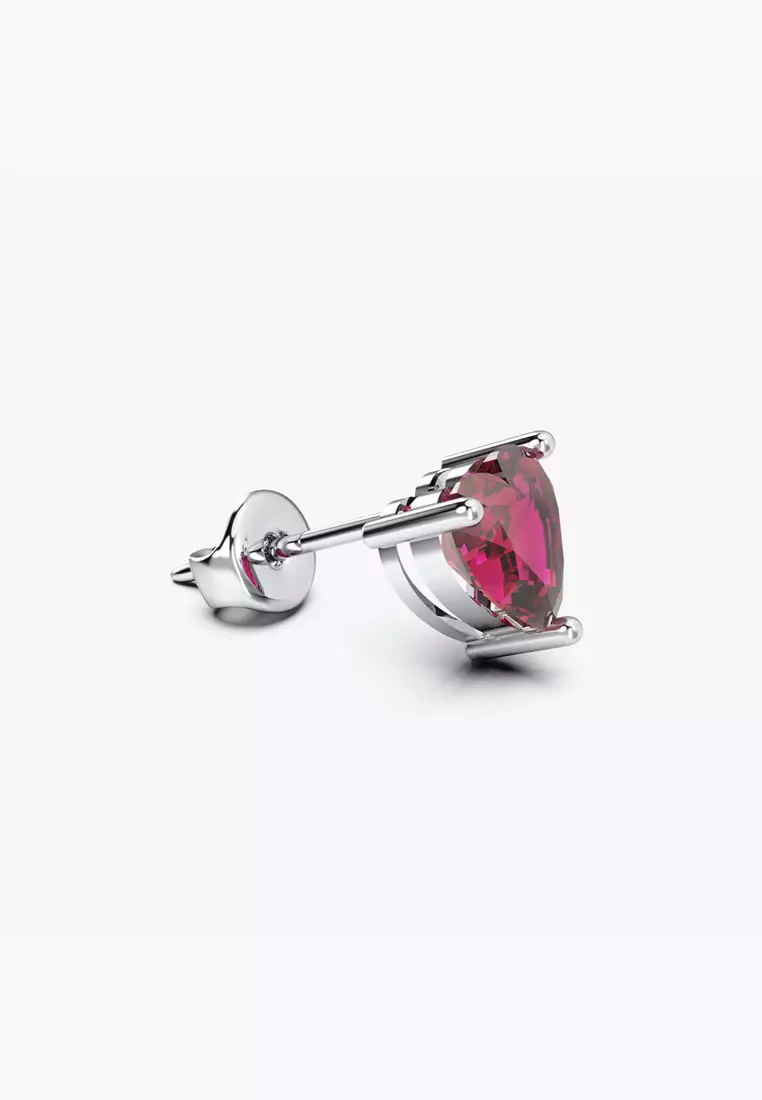 Lavish Hearts Earrings - Radiant Ruby