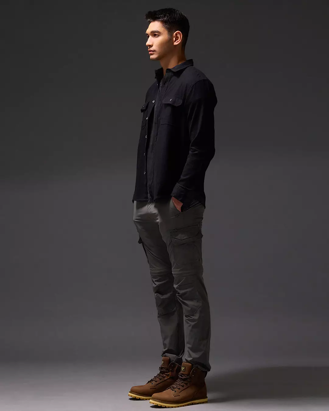 OXCON Cargo Pants Zwiss Dual-mode Celana Cargo Dark TItan