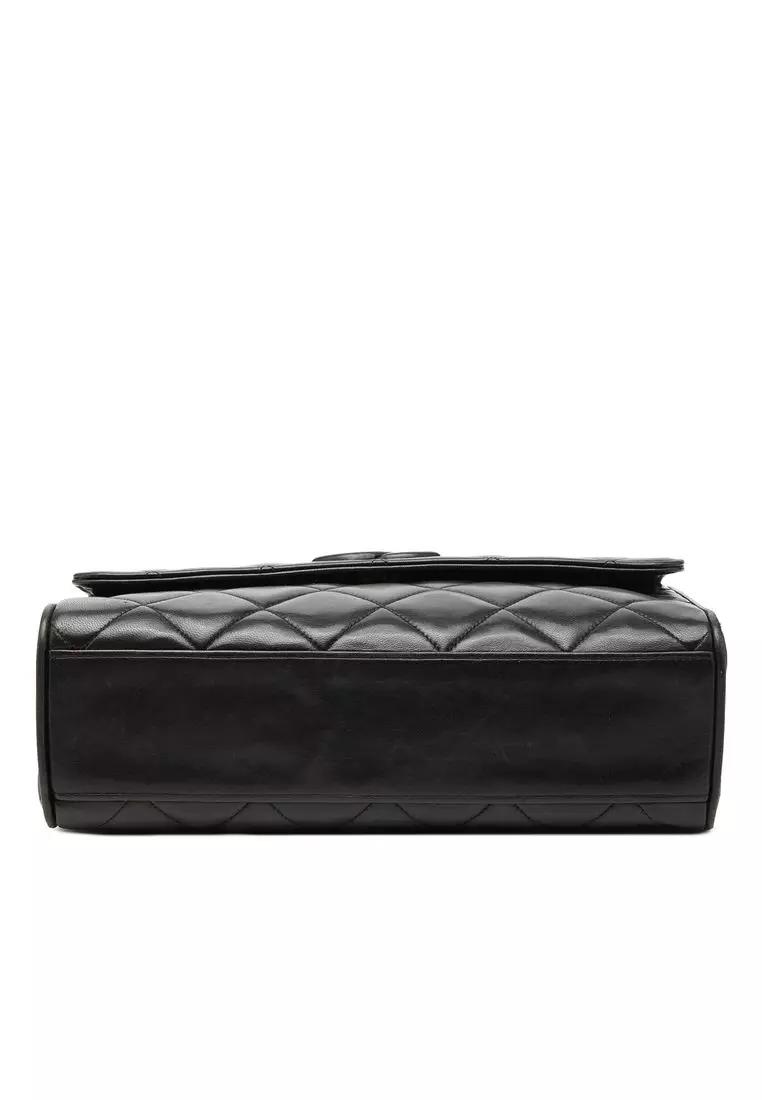 Pre-Loved Chanel Cc Quilted Lambskin Flap Crossbody