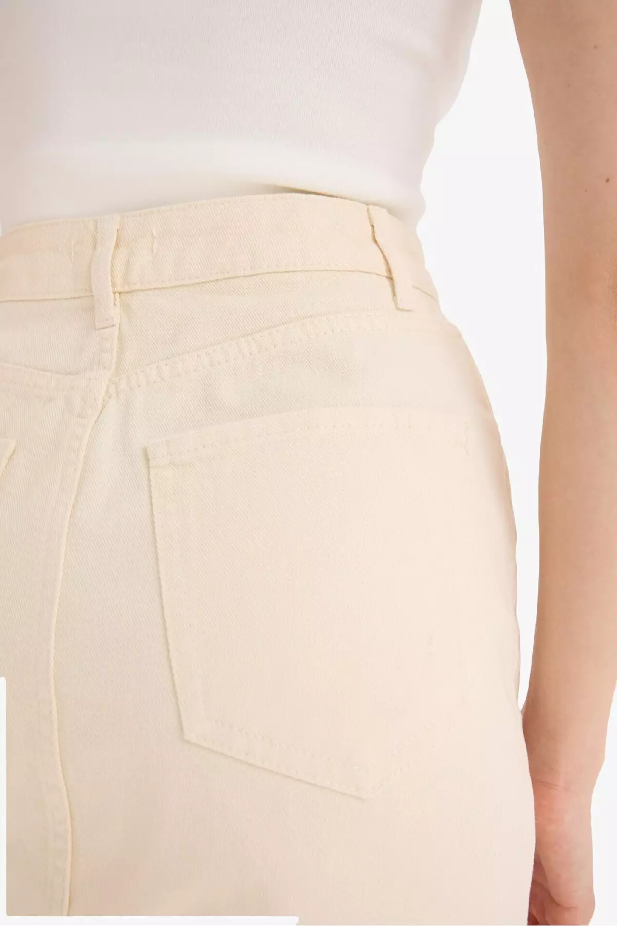 Coool Normal Waist Gabardine Mini Skirt E5346Ax25Sp
