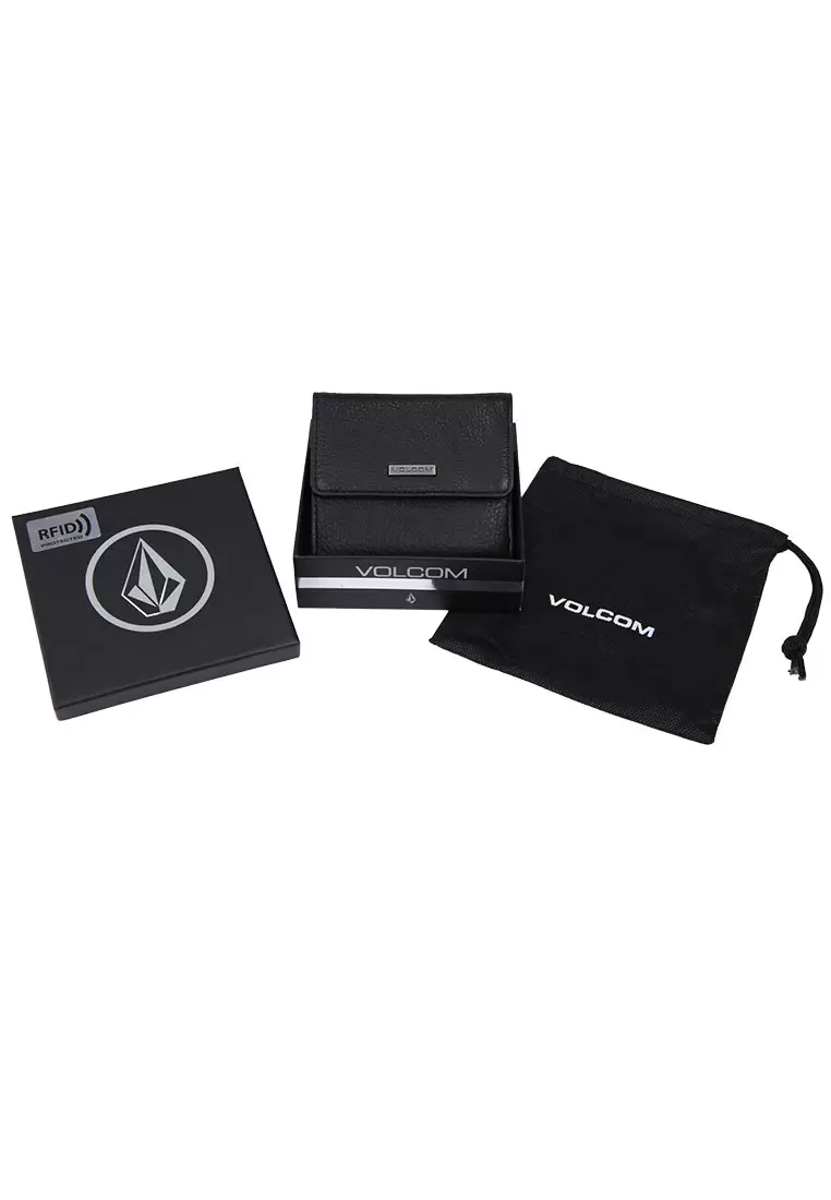 GLW MINITRIPI LEATHER WALLET BLACK