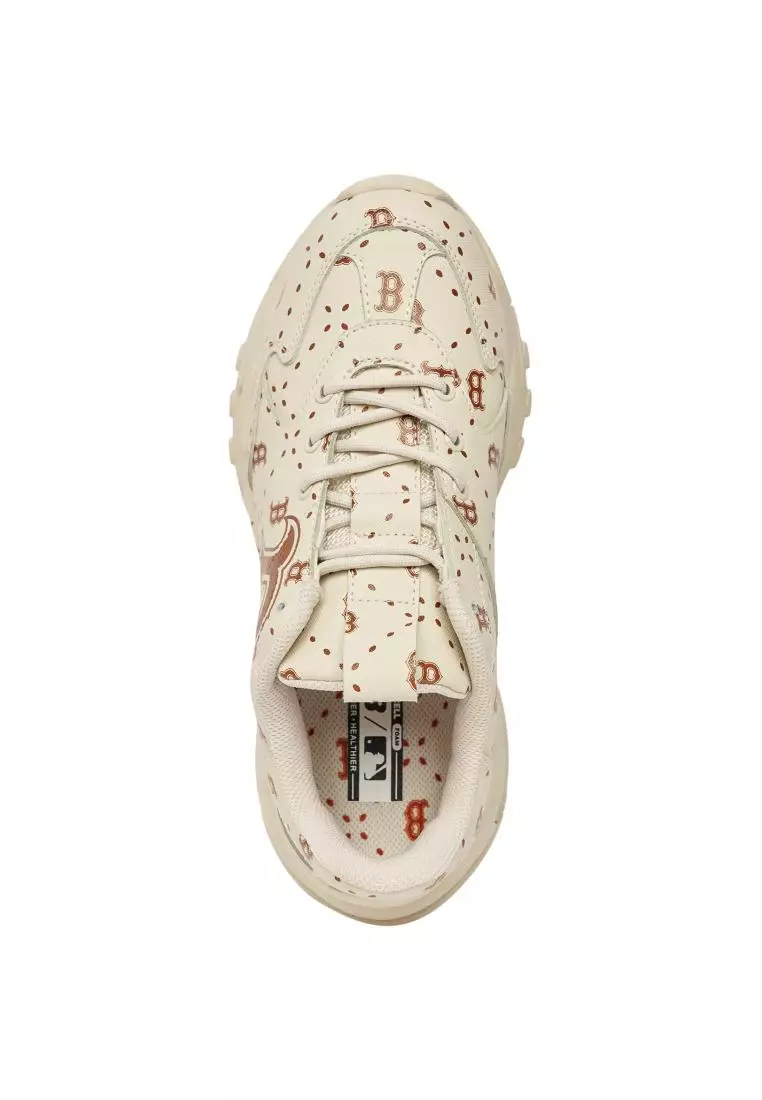 MLB BIGBALL 波士頓紅襪隊 MONOGRAM CHUNKY SAFFIANO 鞋