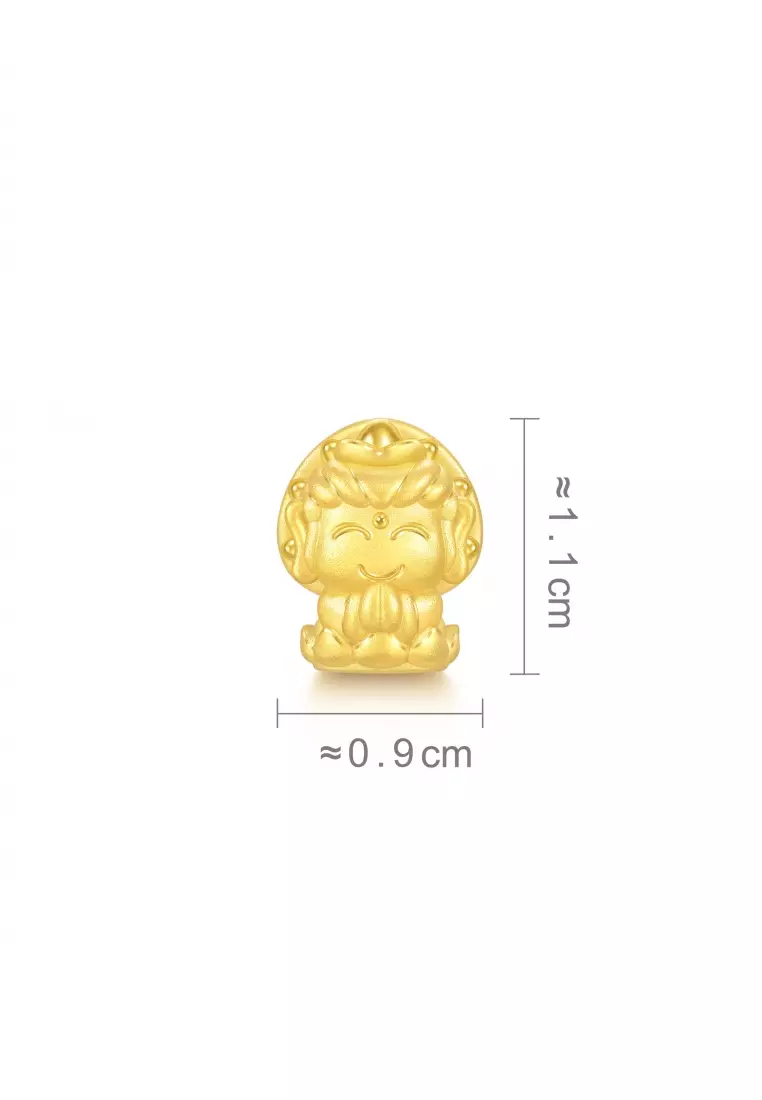 CHOW SANG SANG 999 24K Solid Gold Love Charm Trio Rwanda