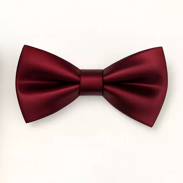 Houseofcuff dasi panjang dasi kupu pocket square satin Maroon