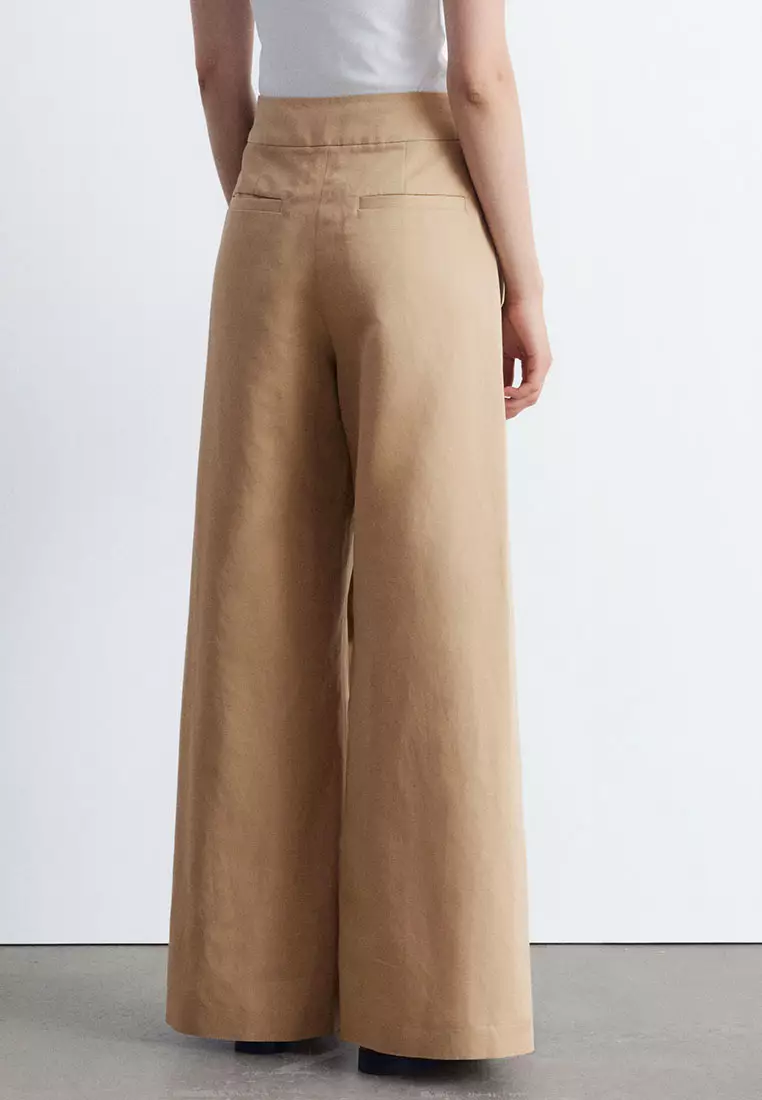 Tapered Press-Crease Trousers