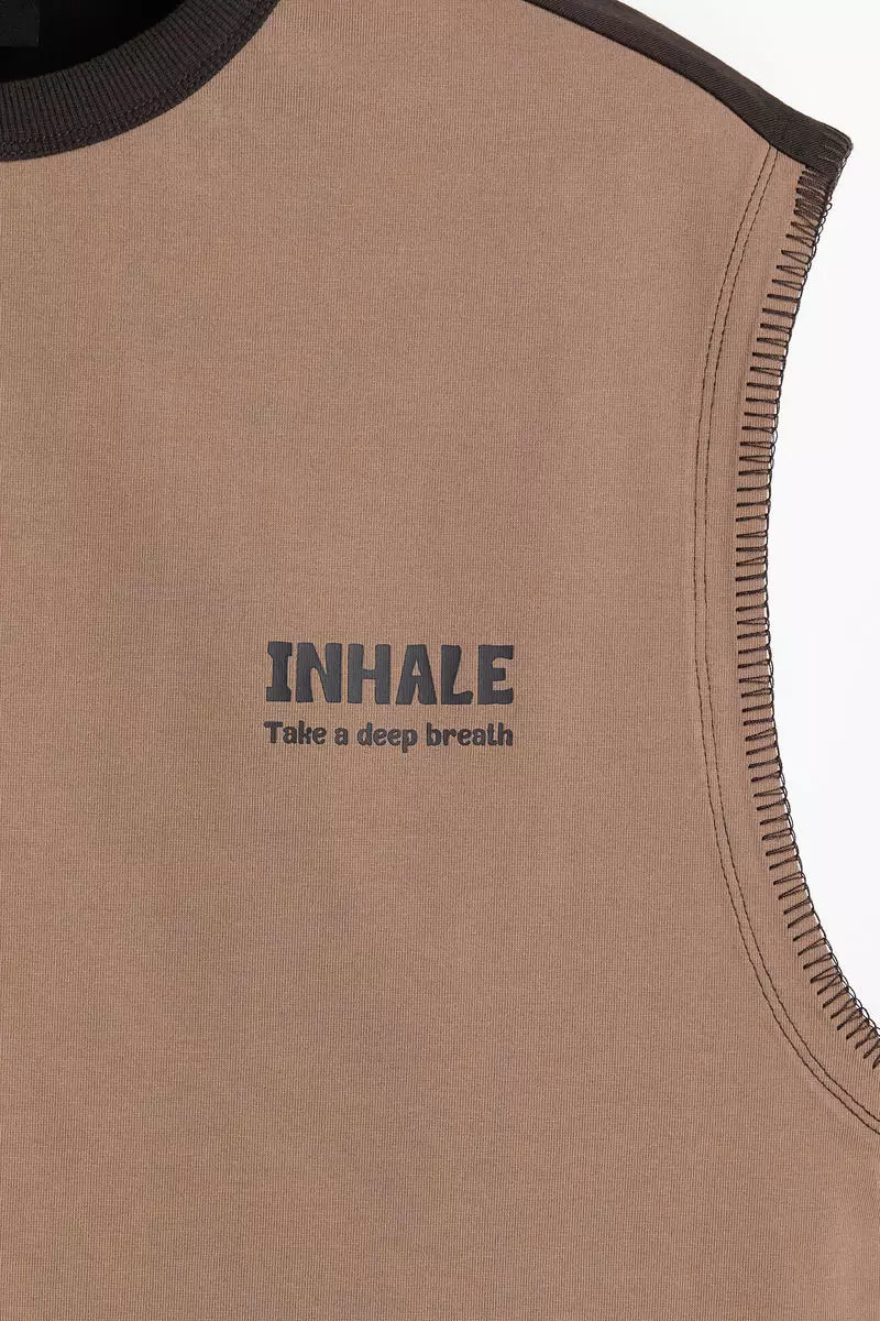 Loose Fit Printed vest top