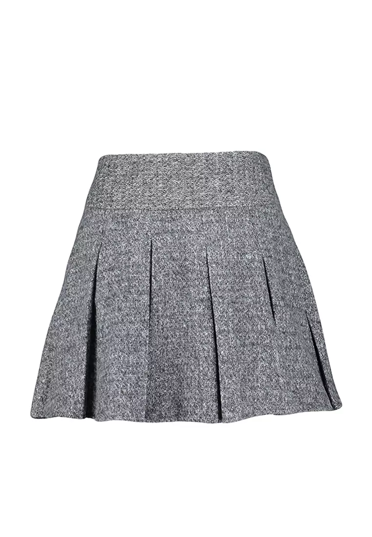 Textured Work Skirt