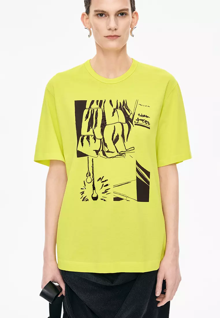 Cotton Irregular Loose Short Sleeve T-shirt