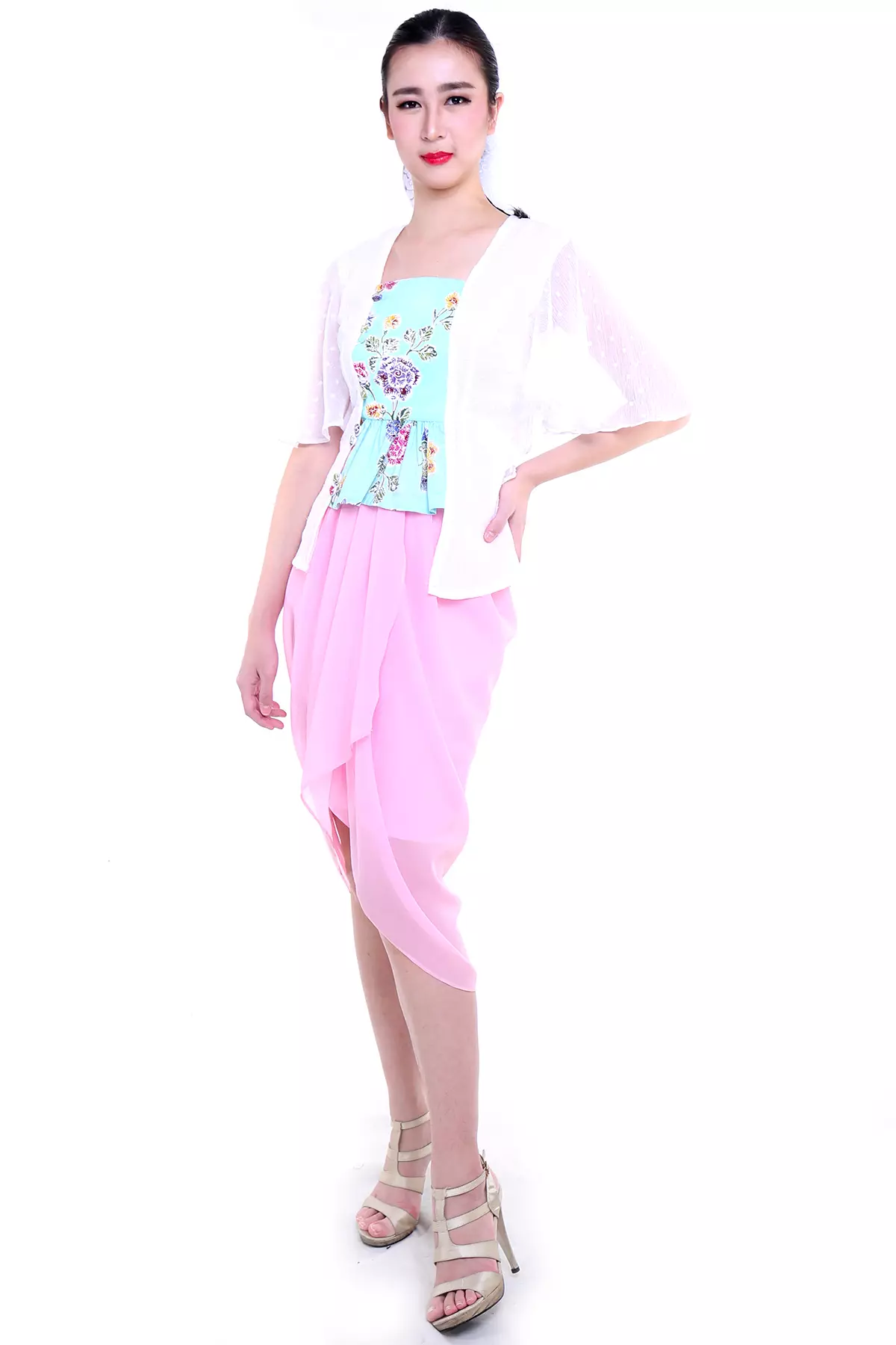 Hiranya Jarik Pink Skirt