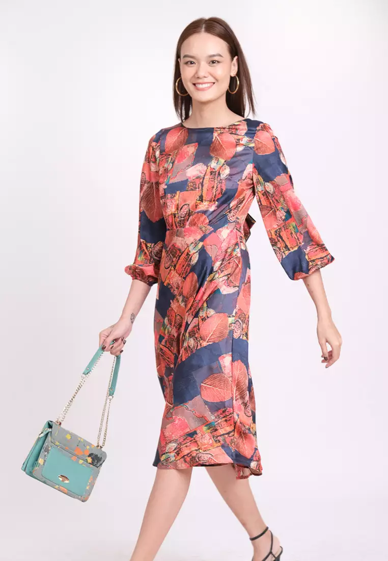 Brighter Day Midi Silk Dress