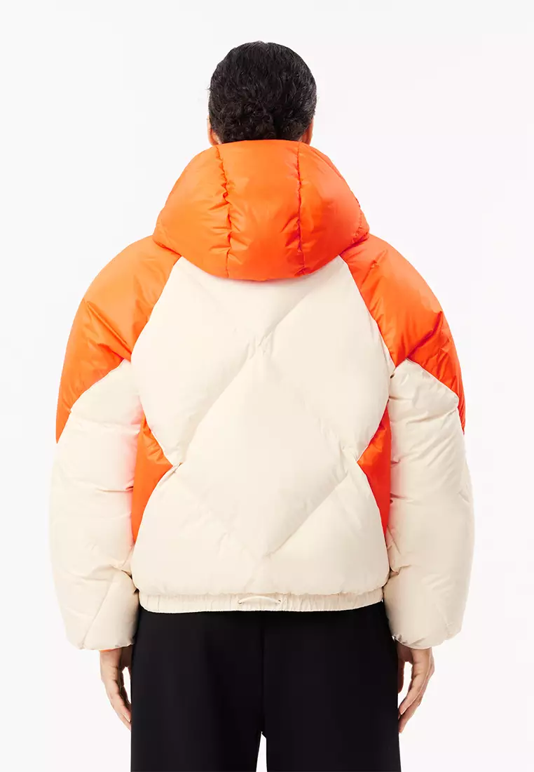 Colourblock Hooded Down Jacket