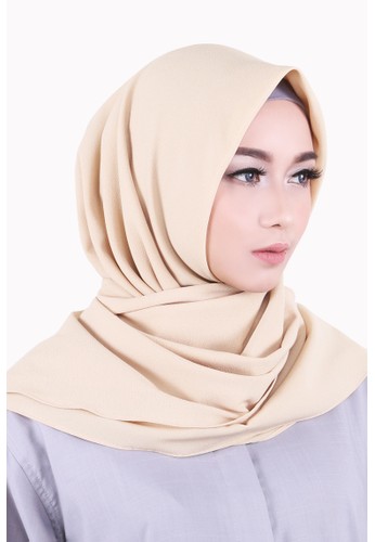Cotton Bee Rafeeqa Square Hijab Instant - Butter Cream