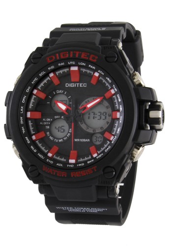 Digitec Mens Sport Watch - DG 2069T BL RD
