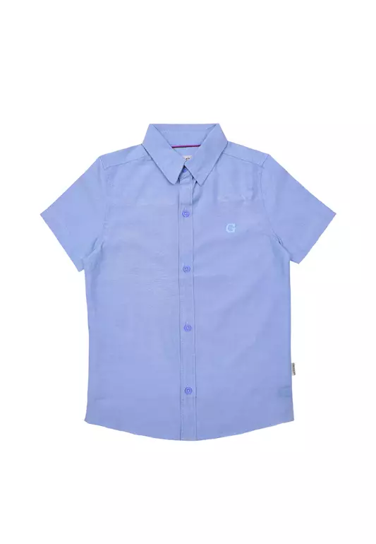 Boys Short Sleeves Oxford Polo