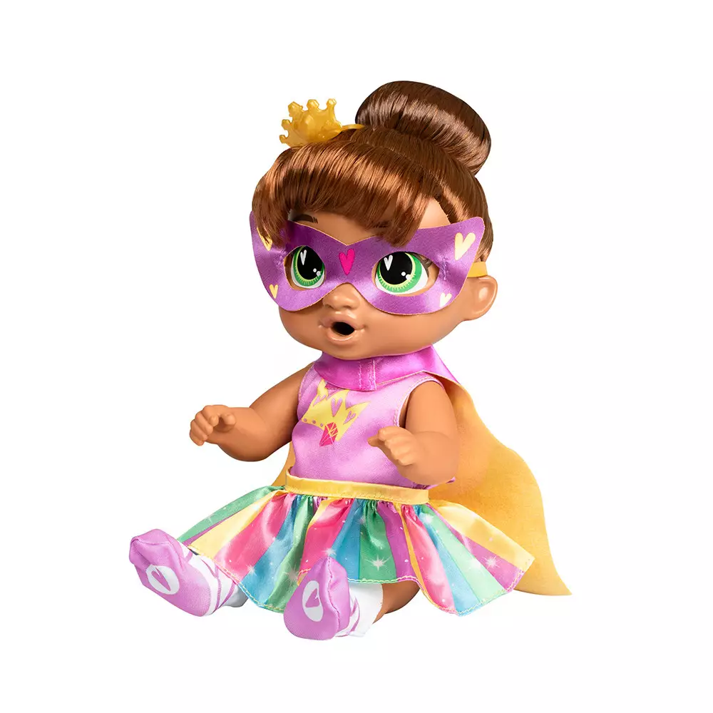 Baby Alive Boneka Bayi Super Bff Sophia Sparkles Brown Hair