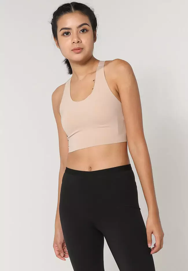 Shop Moschino Core Logo Tape Sports Bra