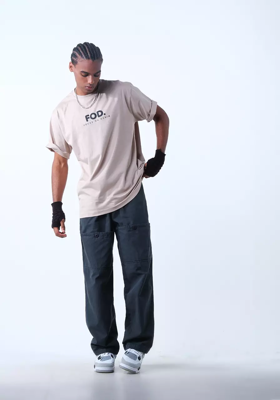 Kaos Pria Regular Bas Khaki