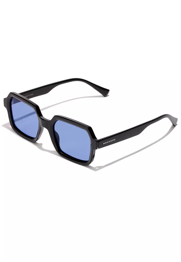 HAWKERS Black Blueberry Minimal Max Sunglasses For Men And Women, Unisex. Official Product Designed In Spain