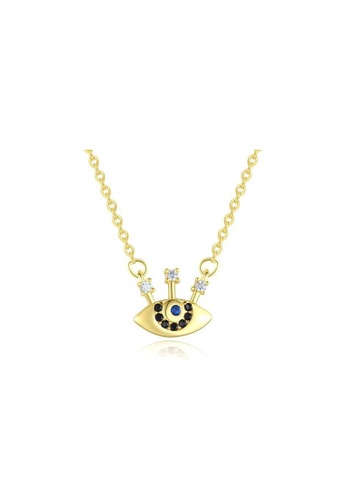 Rouse gold S925 Exotic Eye Necklace 4BE86AC4EAD231GS_1