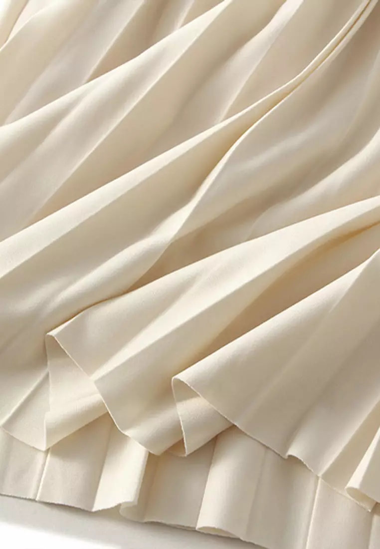 Simple High Waist Pleated Skirt AF0211