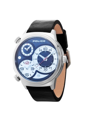 Police Elapid PL14542JS/02 Black Leather Men Watches