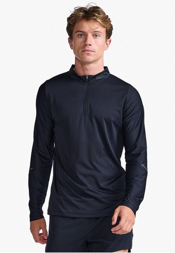 2XU black Light Speed Tech 1/4 Zip Top 2FACDAA39743F3GS_1