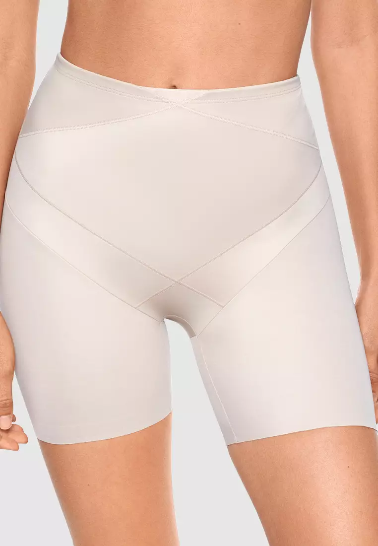 Buy Miraclesuit Tummy Tuck Firm Control High Waist Shapewear Shorts in Warm  Beige 2024 Online