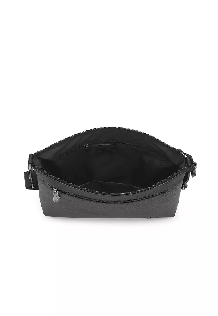 Men's Polo Sling Bag / Crossbody Bag - Black