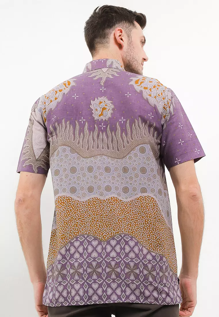 Turkey Kemeja Batik Premium Pria Casual Modern Lengan Pendek