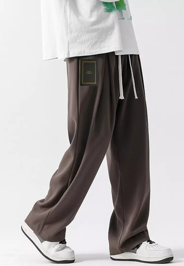 Drawstring Waist Wide-legged Pants LK-DPK2661