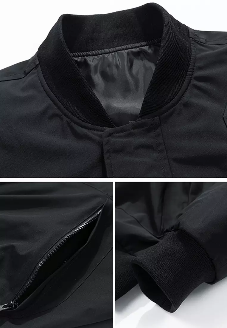 Stylish Bomber Jacket Baseball Coat