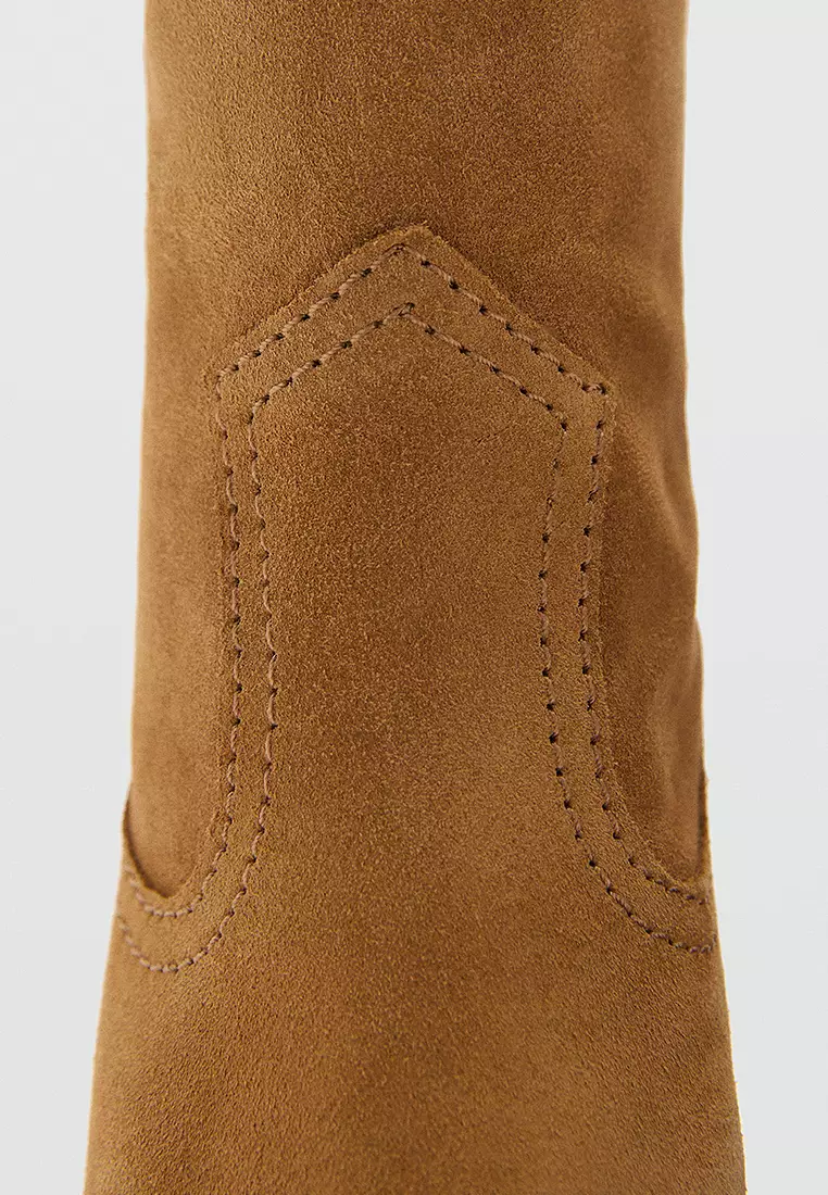 Suede Cowboy Boots