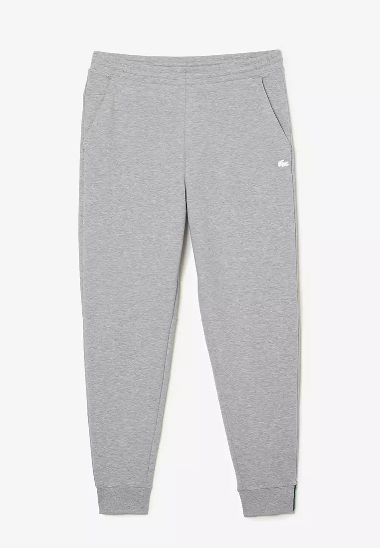 Men’s Slim Fit Heathered Cotton Blend Tracksuit Pants