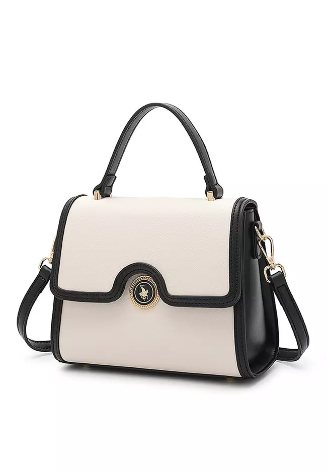 Buy Swiss Polo Top Handle Bag / Sling Bag / Crossbody Bag - White 2023 ...