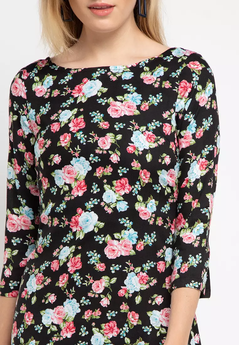 Sophistix Maddie Dress in Black Print