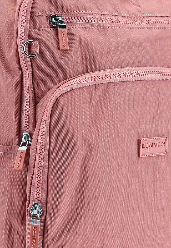 Crinkled Nylon Backpack