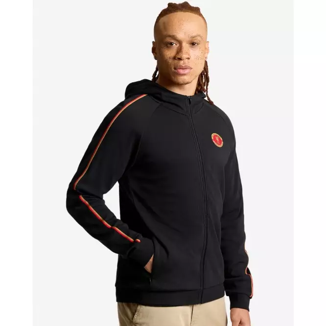 Liverpool FC EST. 1892 Adults Zip Through Hoodie Black - Official LFC Jaket Original Pria