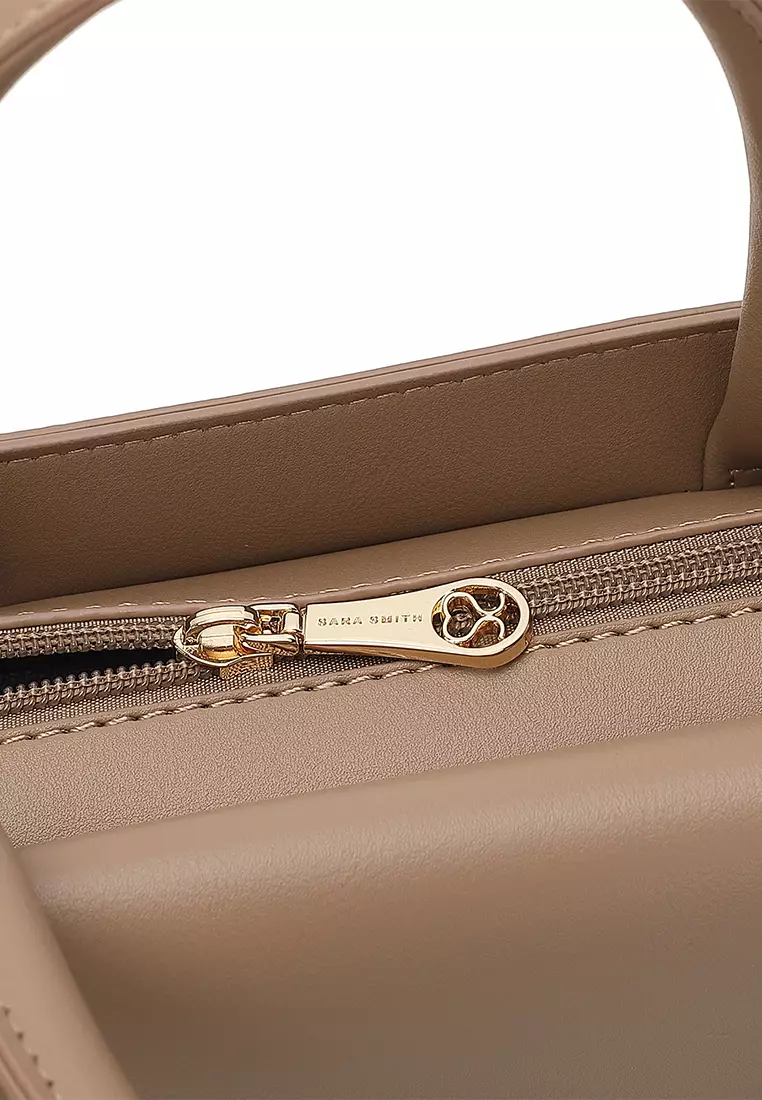 Women's Top Handle Bag / Sling Bag / Crossbody Bag (Tas Selempang / Tas Tangan) - Cokelat