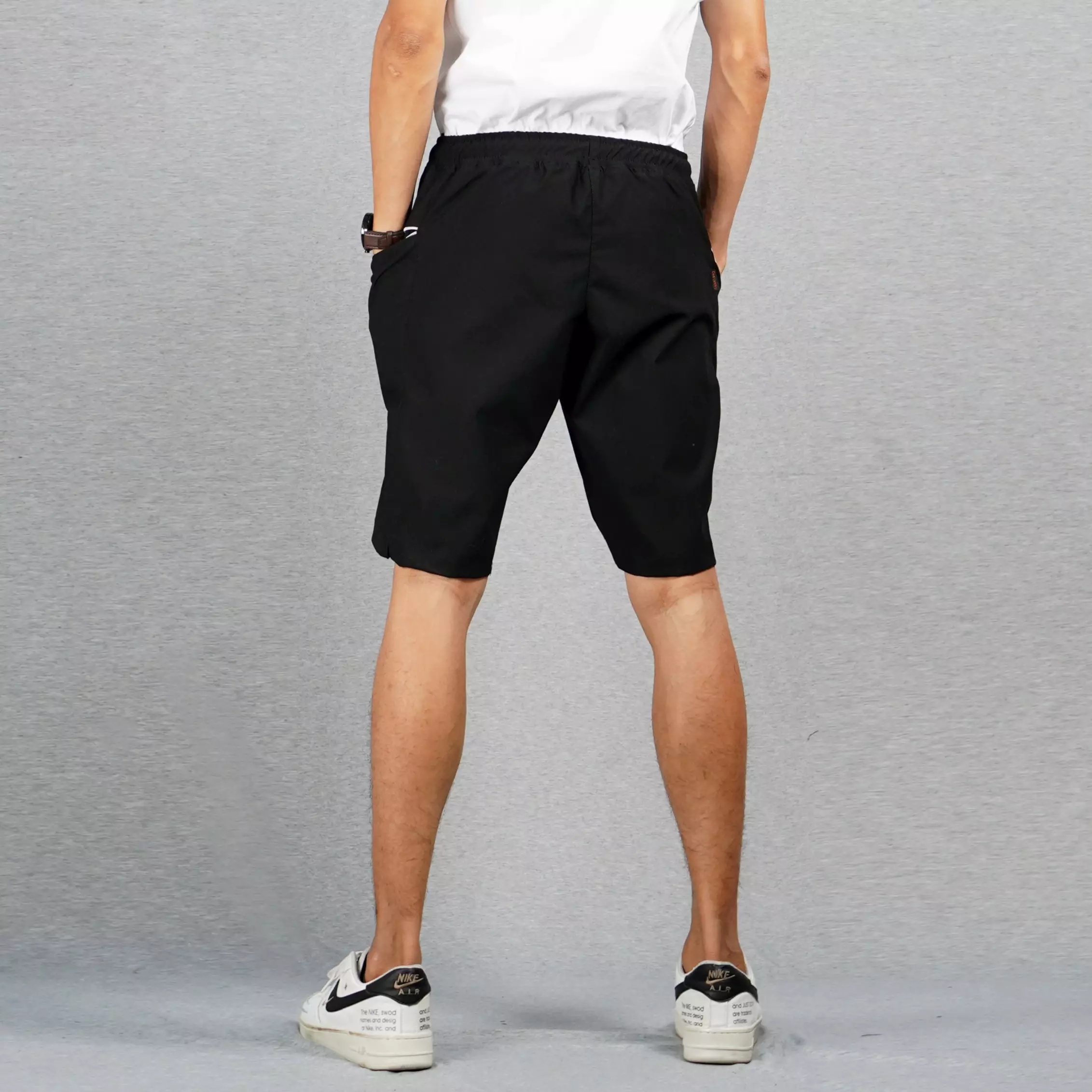 XYAN Celana Pendek Chino Pria Celana Pendek Pria Short Pants Pria Celana Pendek Santai Pria - HITAM