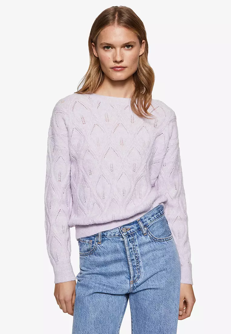 Light purple knit on sale sweater