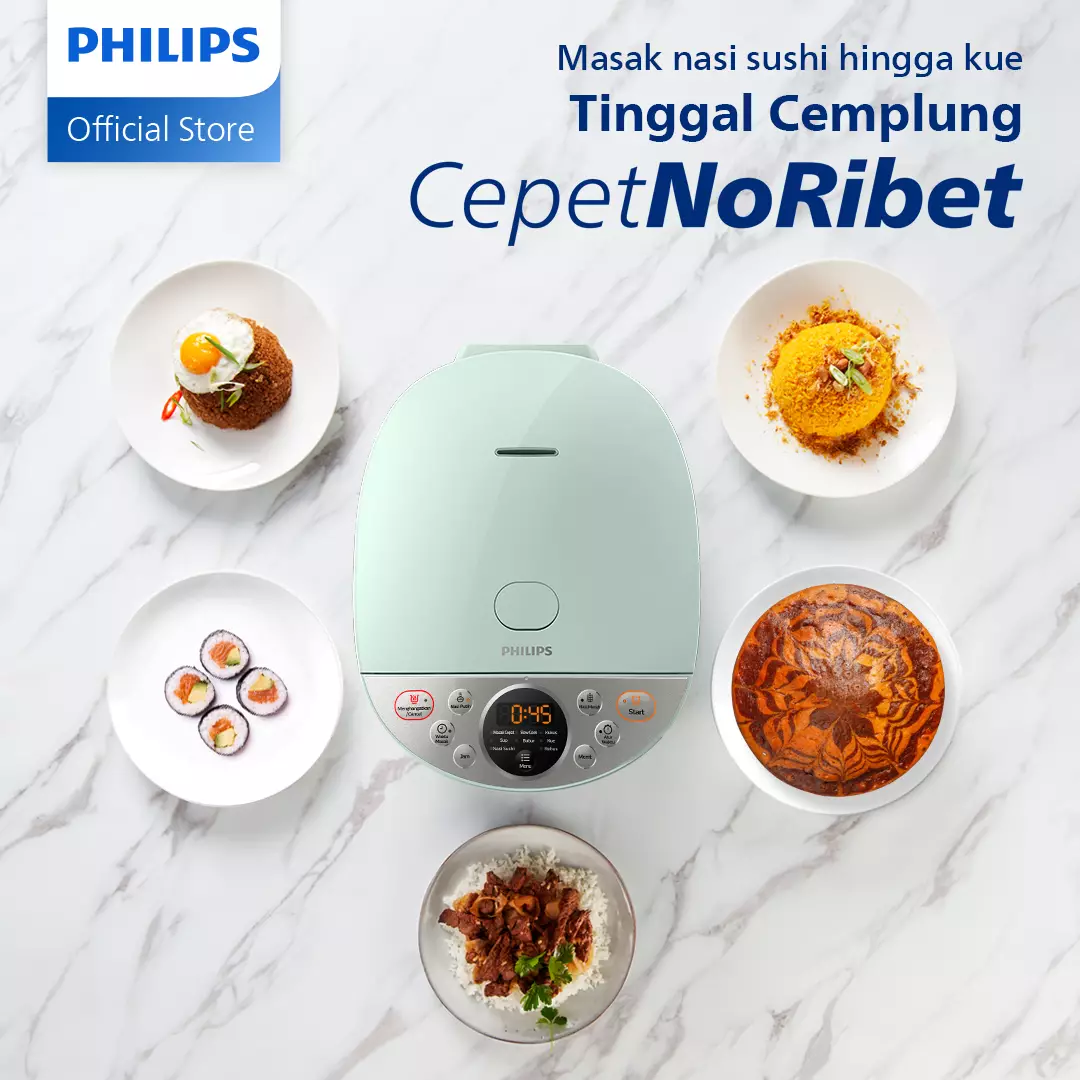 Jual Philips Philips Digital Rice Cooker / Magic Com HD4515/85 1.8 L