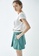 iROO green Basic Pleated Casual Shorts 0CBB6AA790954CGS_4