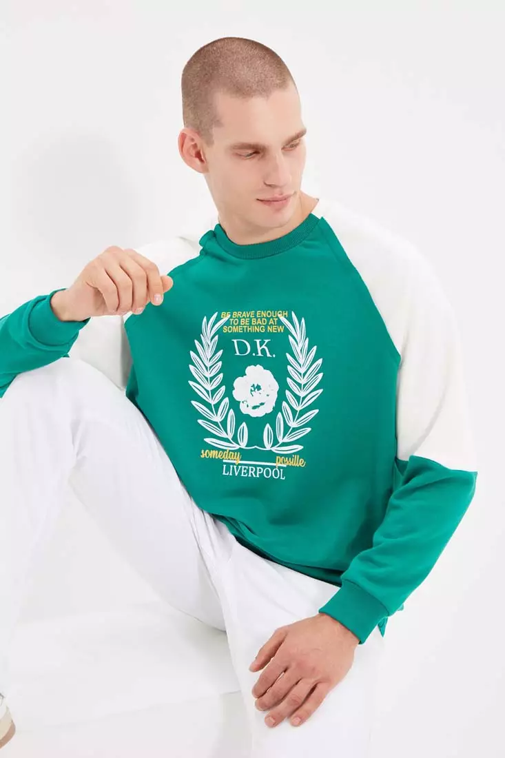 Emerald Mens Oversized/Wide-Fit Thick Sweatshirts