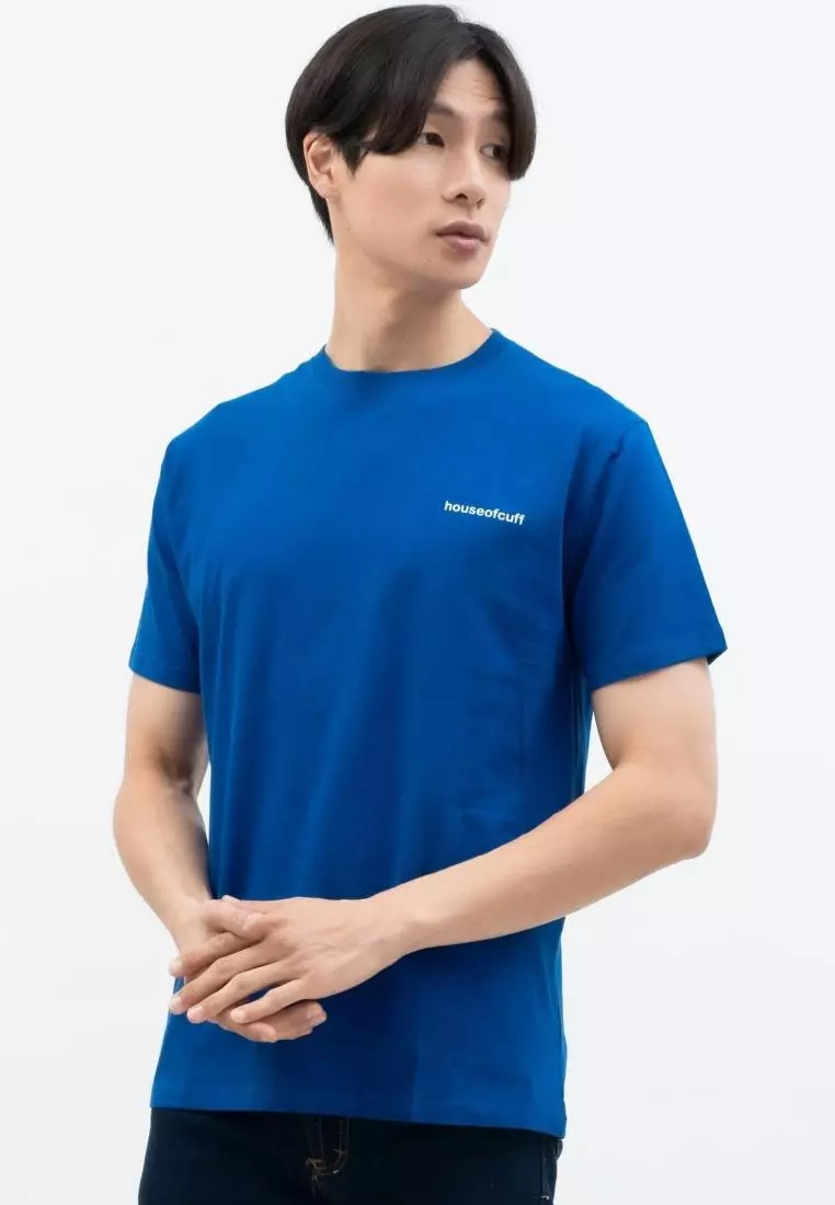 Houseofcuff T-shirt Kaos Polos Pendek Biru Turkish Tersedia Size S-4XL