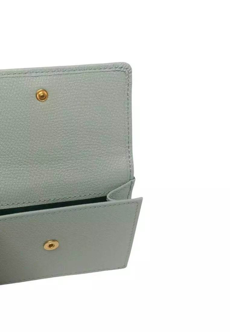 Grain Calfskin Leather Wallet