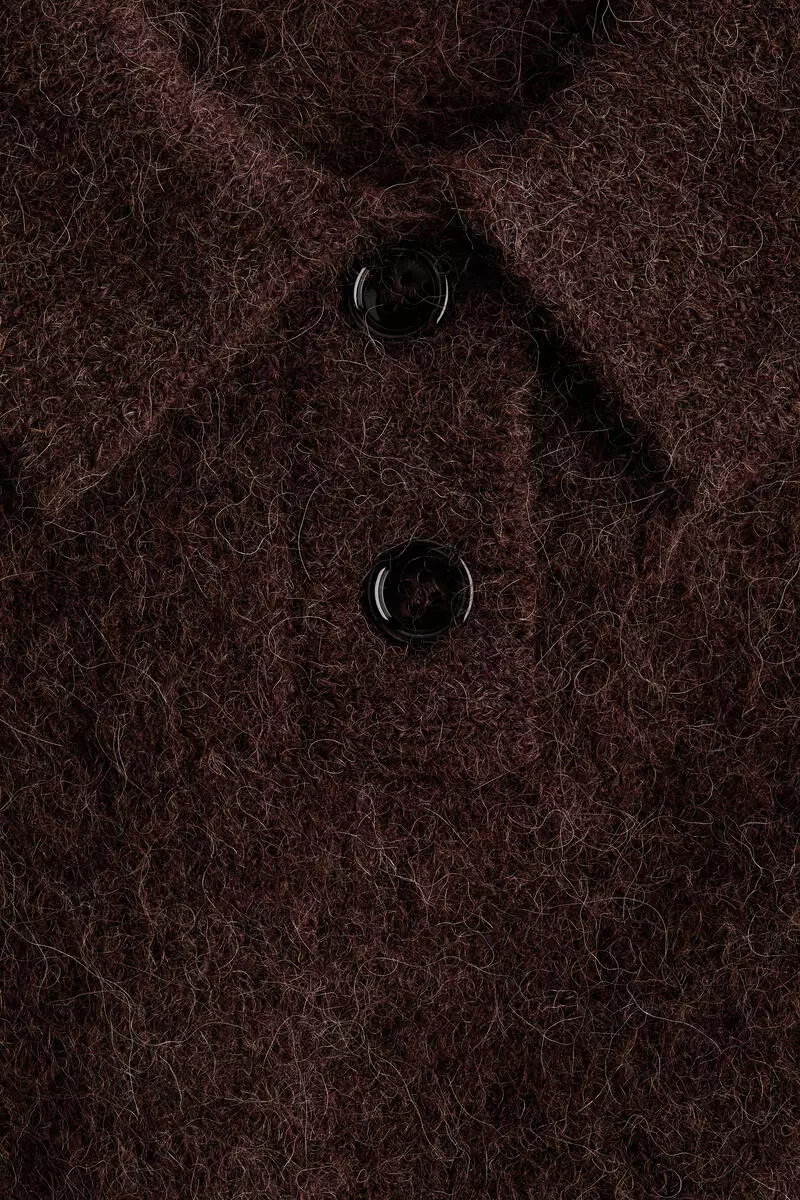 Alpaca-blend polo shirt