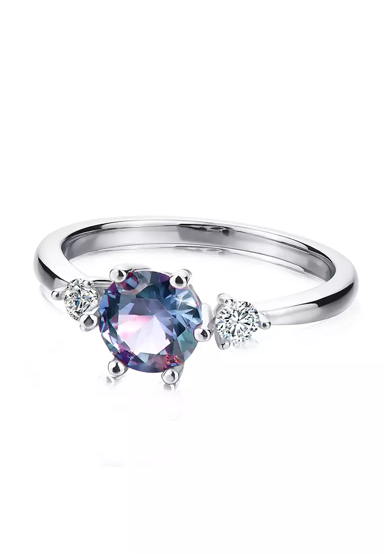 [ Alexandrite Collection ] Moya Printessa Alexandrite Ring WG - Cincin by Her Jewellery