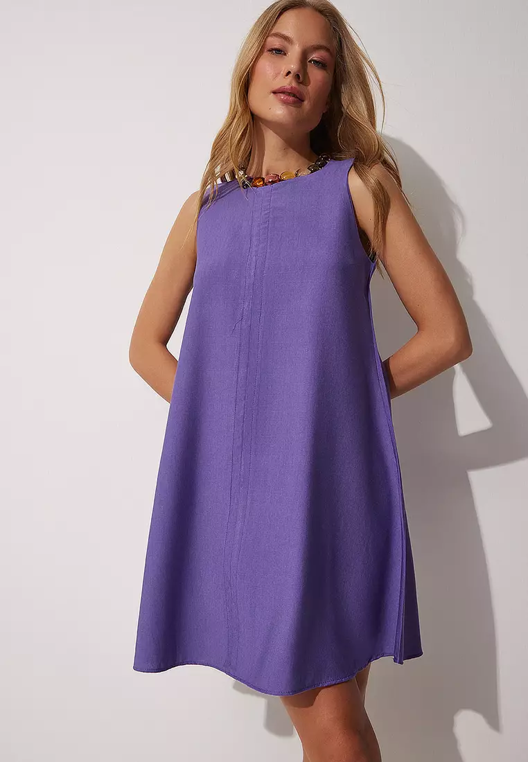 Cotton Sleeveless Mini Dress