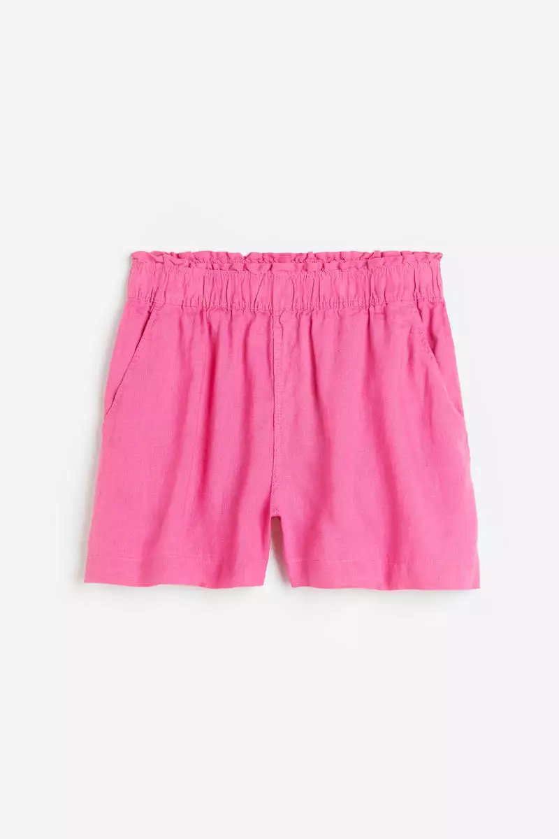 Buy H&M Linen shorts 2024 Online | ZALORA Singapore